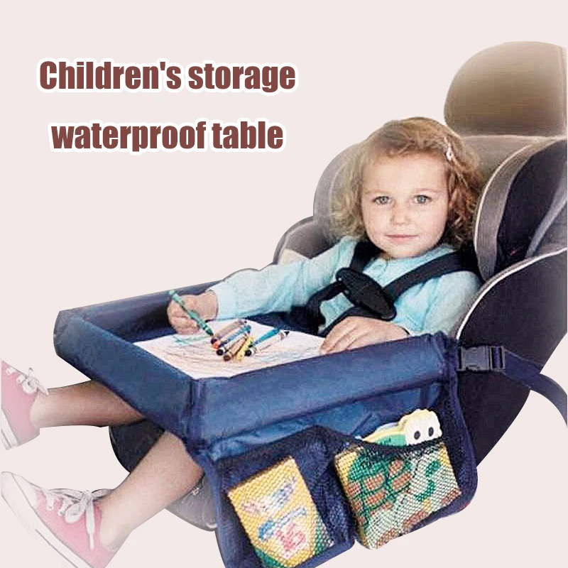 Plateau de rangement pour siège de voiture pour enfant, plateau de rangement  pour voiture, support de jouets pour poussette Portable, siège de sécurité,  plateau de Table à manger multifonctionnel - AliExpress