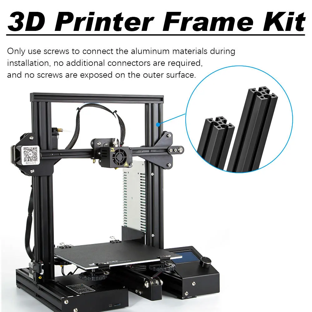 1515 Aluminum Extrusion Profile Frame Kit Alloy Frame Bracket Tapping Drilling 1515 CN 6063 Profile Set For VORON 0.1 hp latex printhead