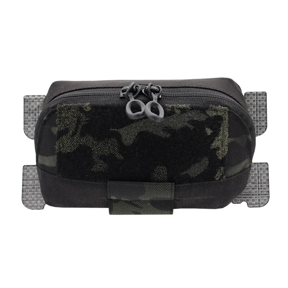 VULPO Taktische Weste Platte Träger MOLLE Adapt Admin Panel Tasche Brust Expansion Sub Tasche Utility Karte Tasche Jagd Airsoft Weste – Detail 11