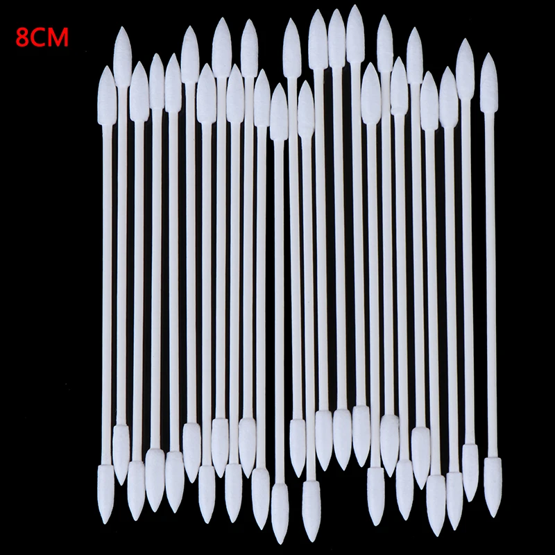 Earphone Headphone Dust Free Disposable 50Pcs Cleaning Swab Cotton Stick For AirPods Phone Charge Port Accessories