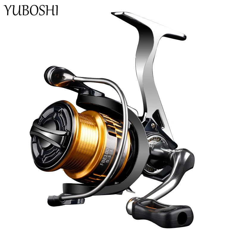 YUBOSHI 5+1BB Left/Right Interchangeable Fishing Reel 5.1:1 Anti-Corrosion  Small Spinning Wheel Freshwater Fishing Tackle