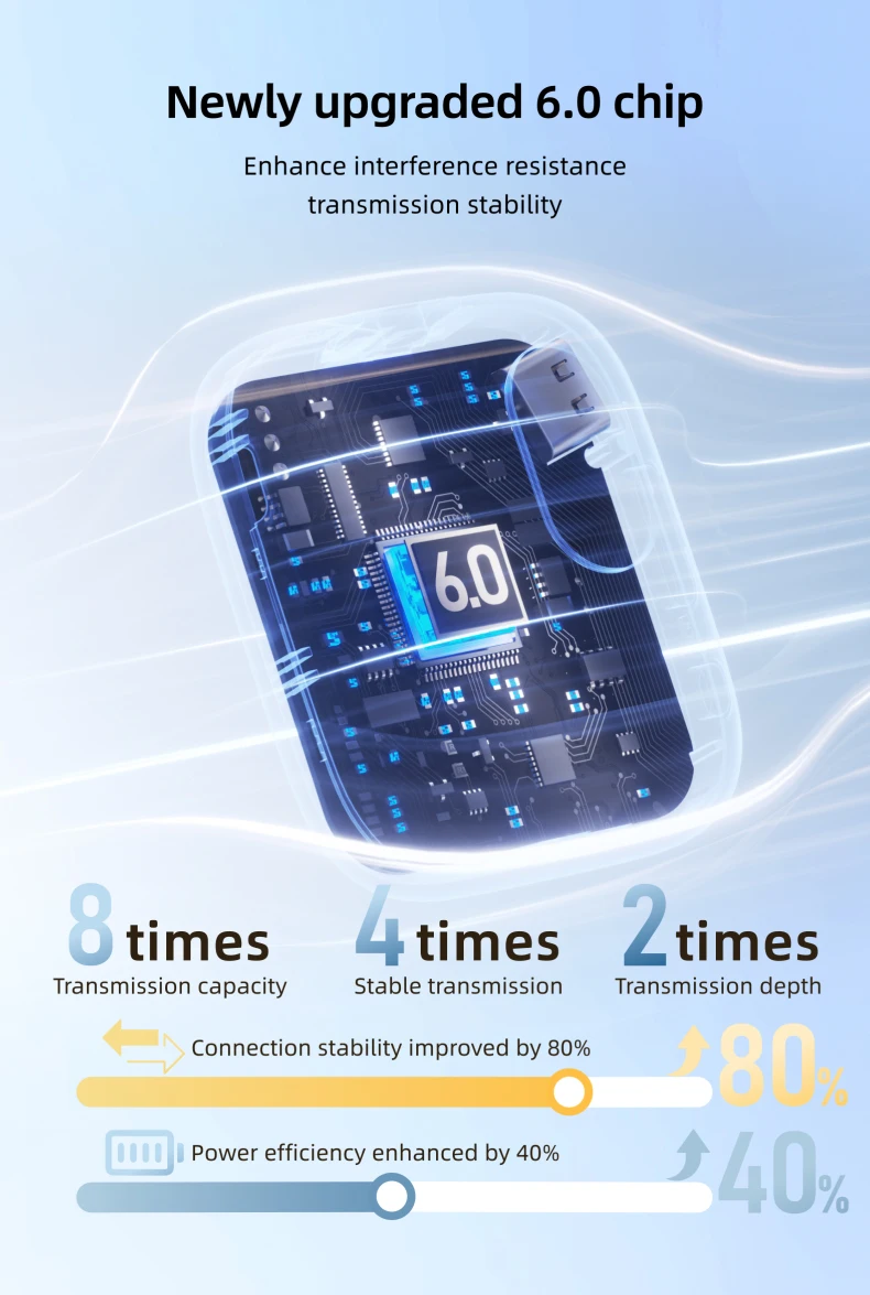 Bluetooth Headphones With Noise Canceling And 90h Battery Life_voghion.com