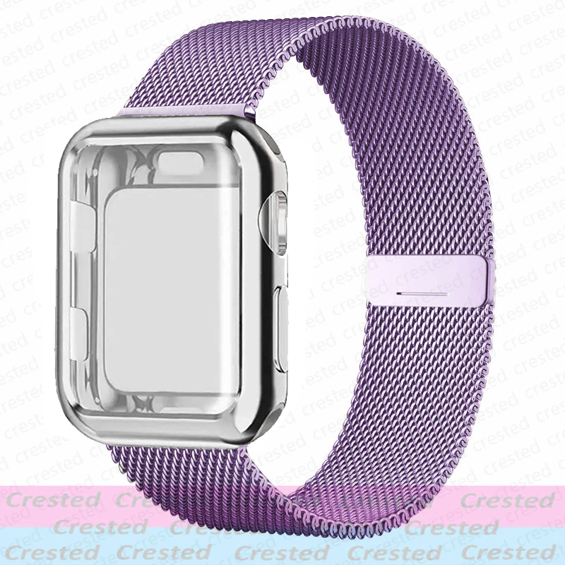 Elegant Stainless Steel Milanese Loop Watch Strap and Case