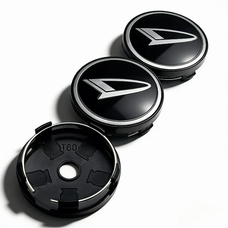4 stücke Daihatsu Logo Emblem Abzeichen Auto Rad Mitte Kappen OD 60 MM 56 MM Räder Radkappe Felge Radkappen staub Abdeckung Ersetzen Auto Zubehör – Detail 6