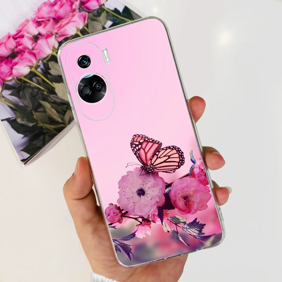 Stylish Pattern Soft Silicone Clear Back Cover