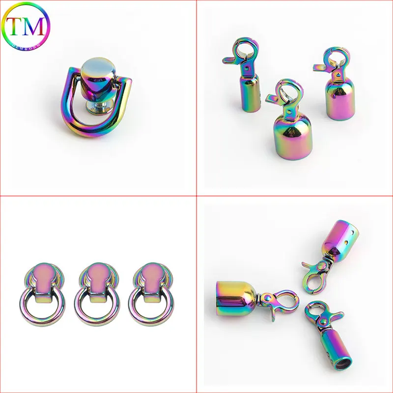 

Rainbow Metal Buckles Bag Side Clip Arch Bridge Connector Hanger Hook Side For Bag Purse Belts Strap Diy Hardware Accessories