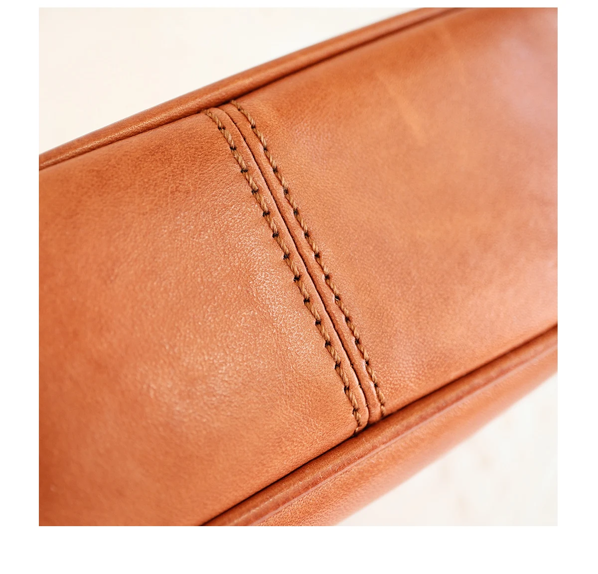 Einfache, modische Damen-Umhängetasche aus pflanzlich gegerbtem Rindsleder, Vintage, lässig, Reisen, Luxus, echtes Leder, kleine Umhängetasche – Detail 19