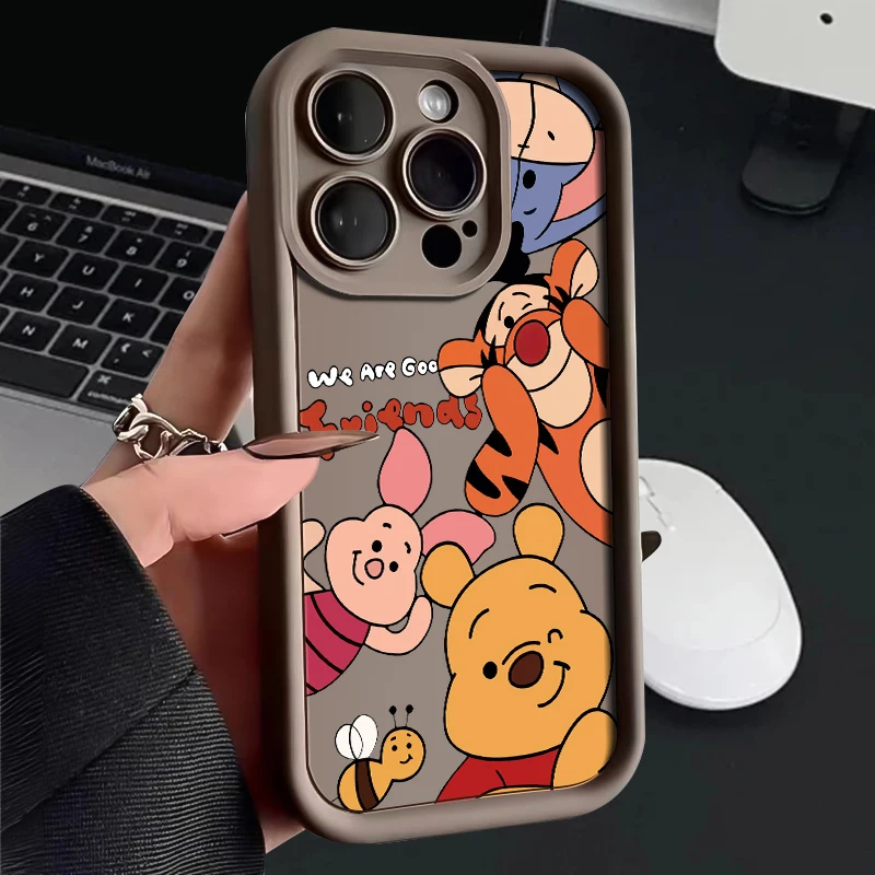 thumbnail image 1 of Disney Winnie Case for Samsung Galaxy S23 S22 S21 Ultra Plus S20 FE A54 A53 A52 A52S A51 A50 A50S A34 A33 A32 5G 4G Soft Cover, 1 of 5
