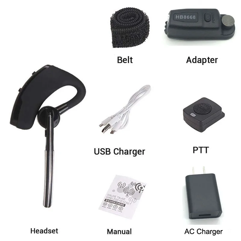 Moto Bike Handsfree Bluetooth PTT Earpiece Wireless Headphone Headset For Motorola GP328 GP338 GP340 GP380 PRO5450 PRO5150 Radio