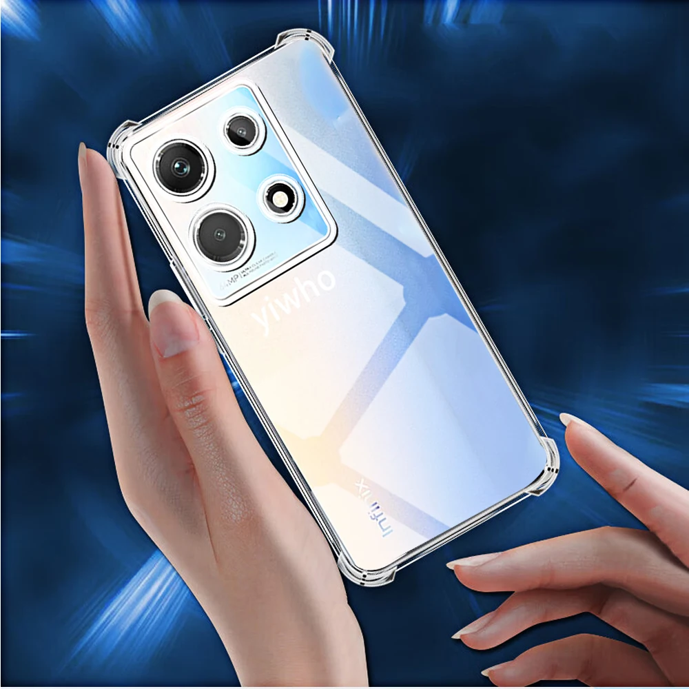Shockproof Transparent Soft Clear Phone Case (1-10pcs) - Durable and Protective Back Cover