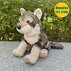 Grey Wolf Plush Toy Lobos High Fidelity Coyote Plushie Wolf Peluche Lifelike Stuffed Animals Simulation Doll Kawai Toy Gifts Kid 2