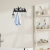 Fashionable Metal Key Hook Rack - Easy Install Wall Mount Organizer for Keys, Coats, Towels and Purses - Bathroom Accessory 6