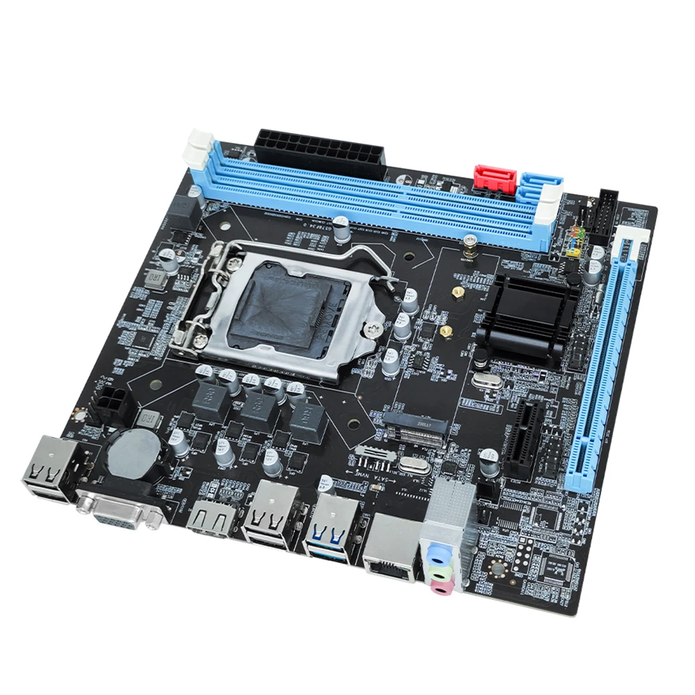 Материнская плата B75 для компьютера ввода/вывода PS/2 порта клавиатуры мыши 16 Гб Micro-ATX материнская плата для настольного компьютера Realtek 10/100 Мбит/с LAN Бортовая