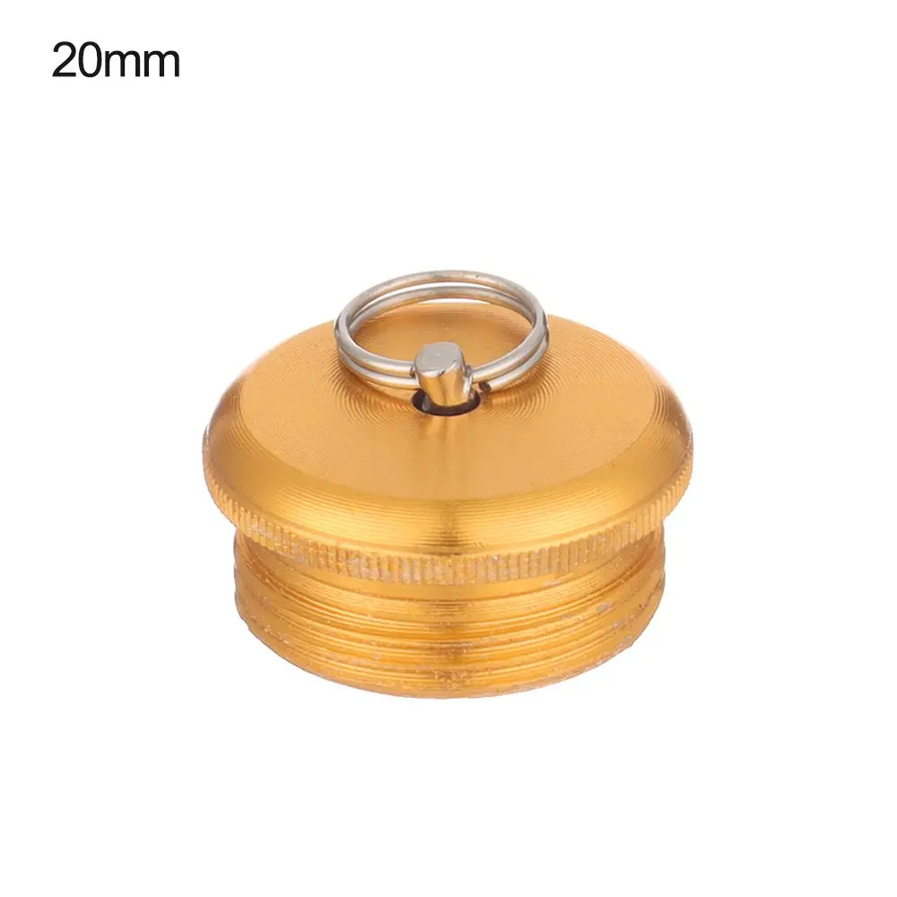 1PC Fishing Rod Rear Plug Aluminum Alloy Rod Bottom Protector Stopper Screw Plug Rod Pole Butt Caps Fishing Accessories