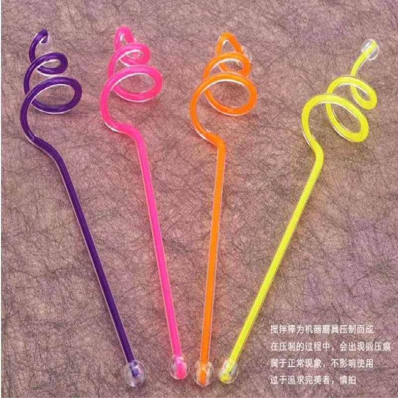 Acrylic Mixers Art Cocktail Plastic Drink mixers Champagne Swizzle Sticks, Cocktail Juice Beverage Picks, Bar Tools, 10 Pcs/lot