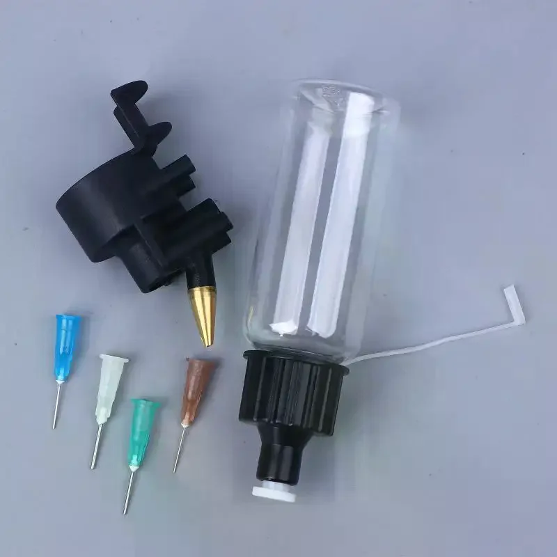 Airbrush Kit With 50ml Special Bottle & 0.2mm/0.3mm/0.5mm/0.8mm Disposable Nozzle No-Clean Air Brush Tool Spray Module