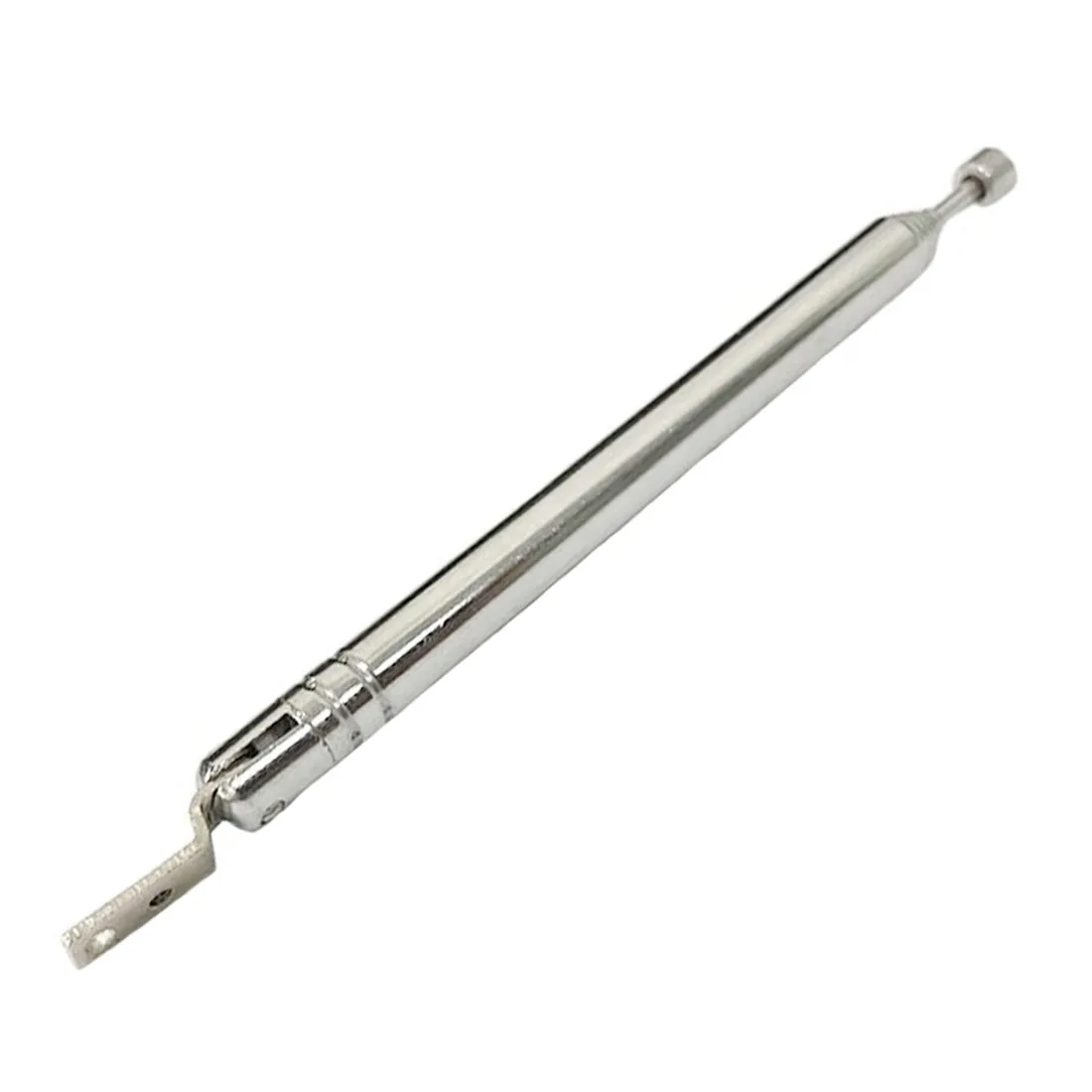 

2pcs 401mm Long 7 Section Telescopic Antenna Replacement For Fm Am Radio Aerial Right Angle Sheet Iron Mounted