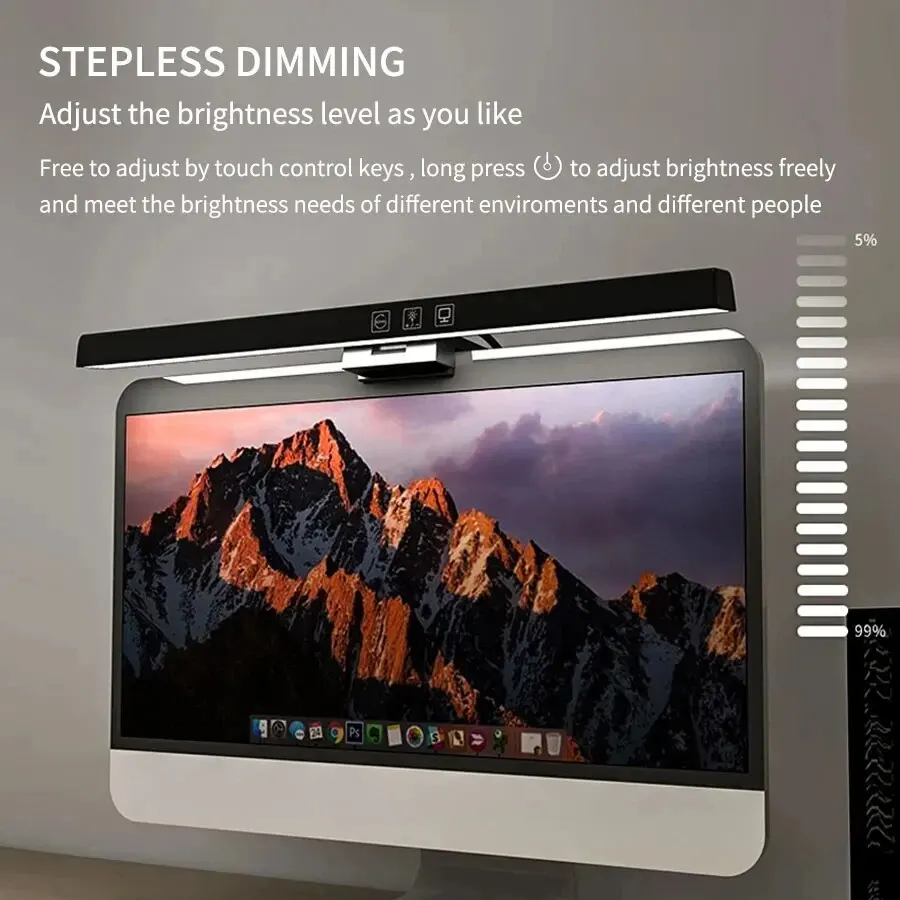 USB-Powered Dimmable LED Desk Light Bar