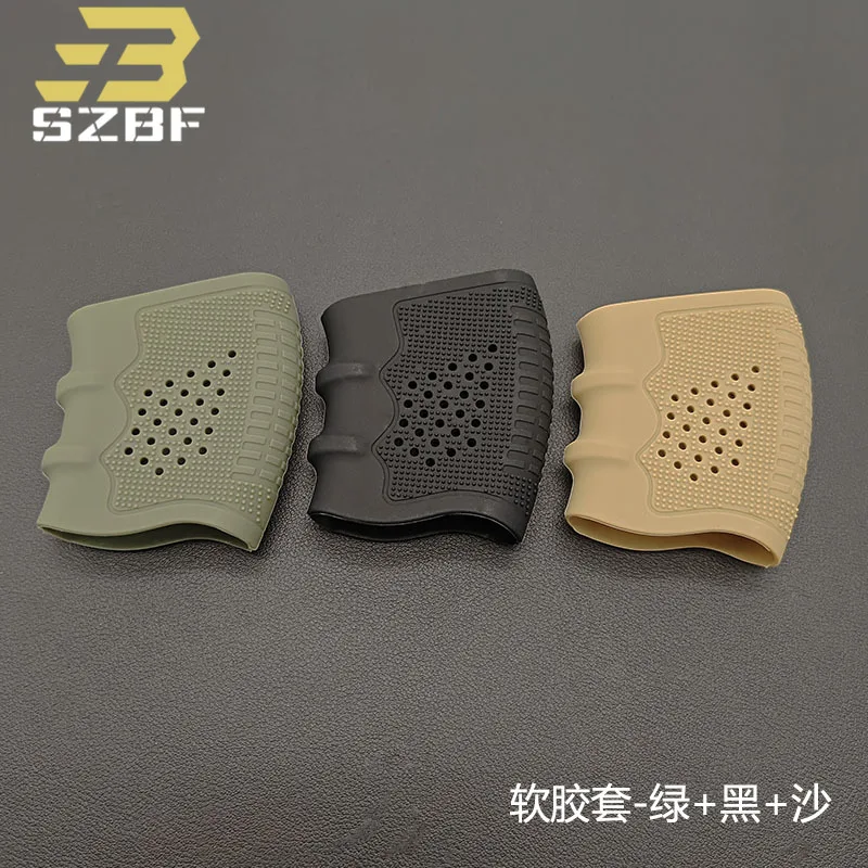 Universal Grip Tactical Cover Pistol Handle Rubber Gloves For Glock G17 G18 Airsoft Outdoor Non-slip Gloves Hunting Accessory