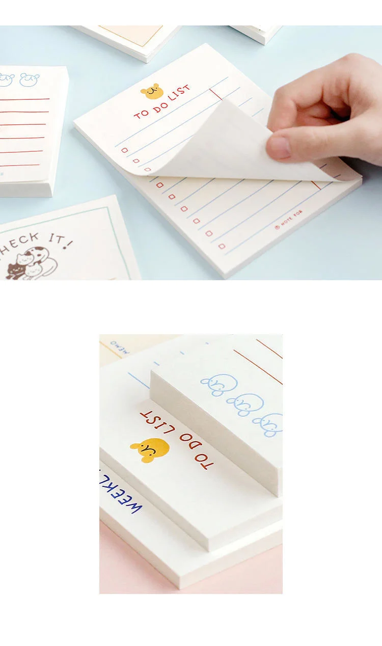 JIANWU 100 blätter/50sheets Nette Plan Serie Memo Pad Kawaii Zu Tun Liste Wöchentlich Plan Täglichen Plan Schreibwaren schule Büro Liefert – Detail 21