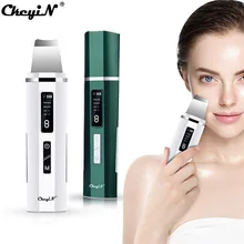 

CkeyiN Ultrasonic cleaner Blackhead Remover Deep Facial Cleanser Skin Scrubber EMS Face skin care Skin Lifting Beauty Machine