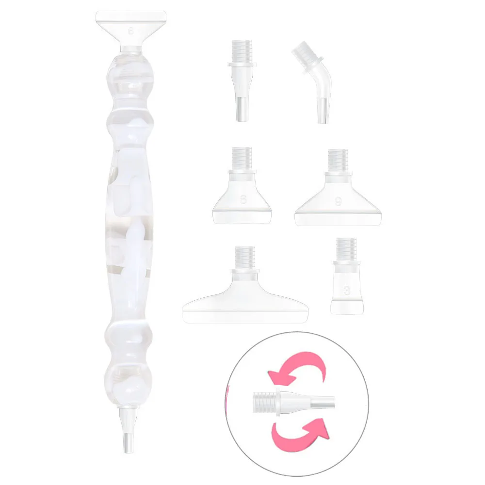 DIY Diamond Art Tools - New Resin Drill Pen with Threaded Design and Replaceable Tips