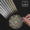 3pcs Large Capacity 0.8mm Waterproof White Gel Pen Highlighter Marker  Sketch Drawing Art Markers Comic Design Fine Liner 2