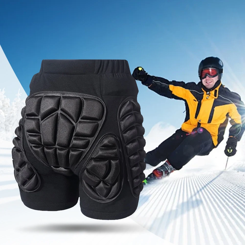 Protective Padded Shorts Anti Slip 3D Protection Hip Pad EVA Butt Pad Snowboard Butt Guard Skating Hip Guard Skiing Supplies