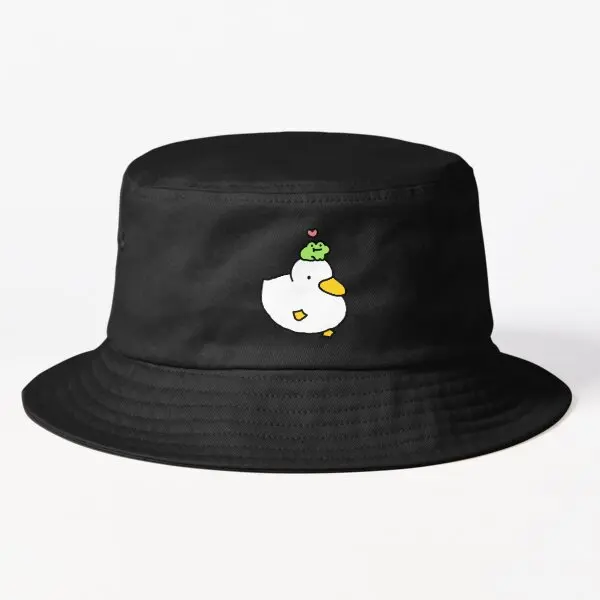 

Duck And Frog 02 Bucket Hat Bucket Hat Boys Spring Caps Casual Hip Hop Solid Color Sun Fish Sport Cheapu Fishermen Summer