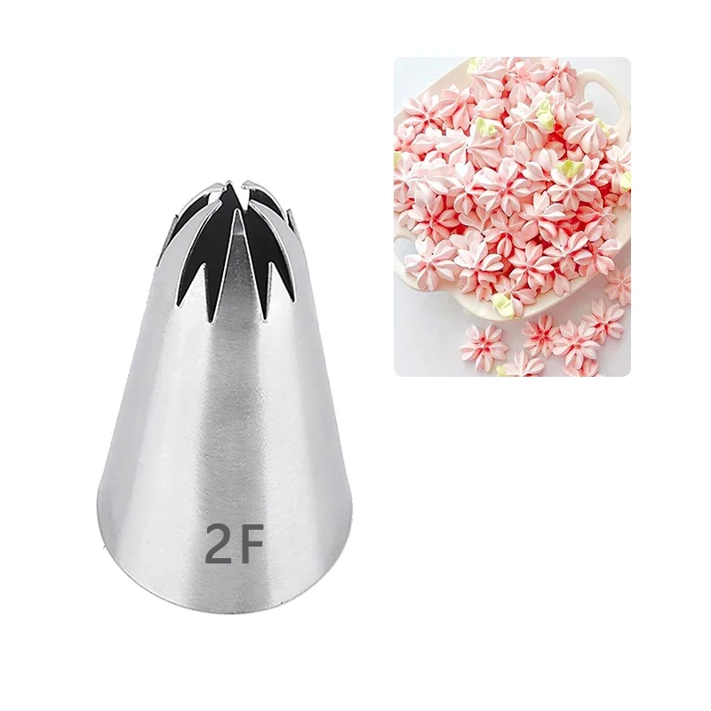 

Stainless Steel Piping Icing Nozzle Fondant Jelly Cake Cream Pastry Baking Tips Cake Making Tools Dessert Decoration Decor #2F