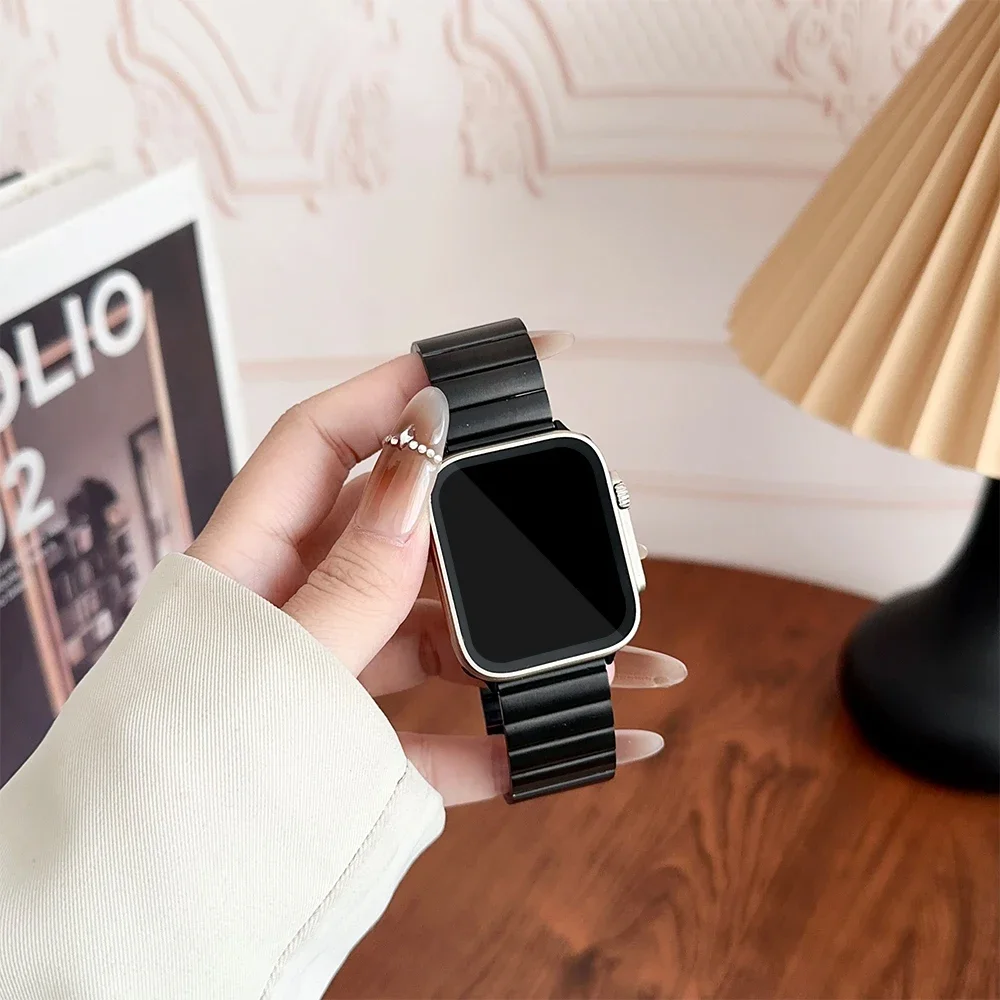 Stainless Steel Magnetic Link Watch Strap Bracelet