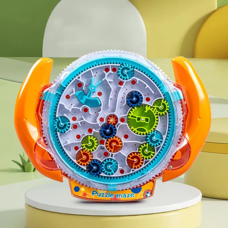 3d Three-dimensional Puzzle Gear Maze Disc Palm Balance Walking Bead Through The Maze Training Children's Toy