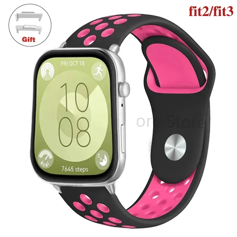 Breathable Silicone Sport Watchband - Vibrant Smart Wristband Bracelet