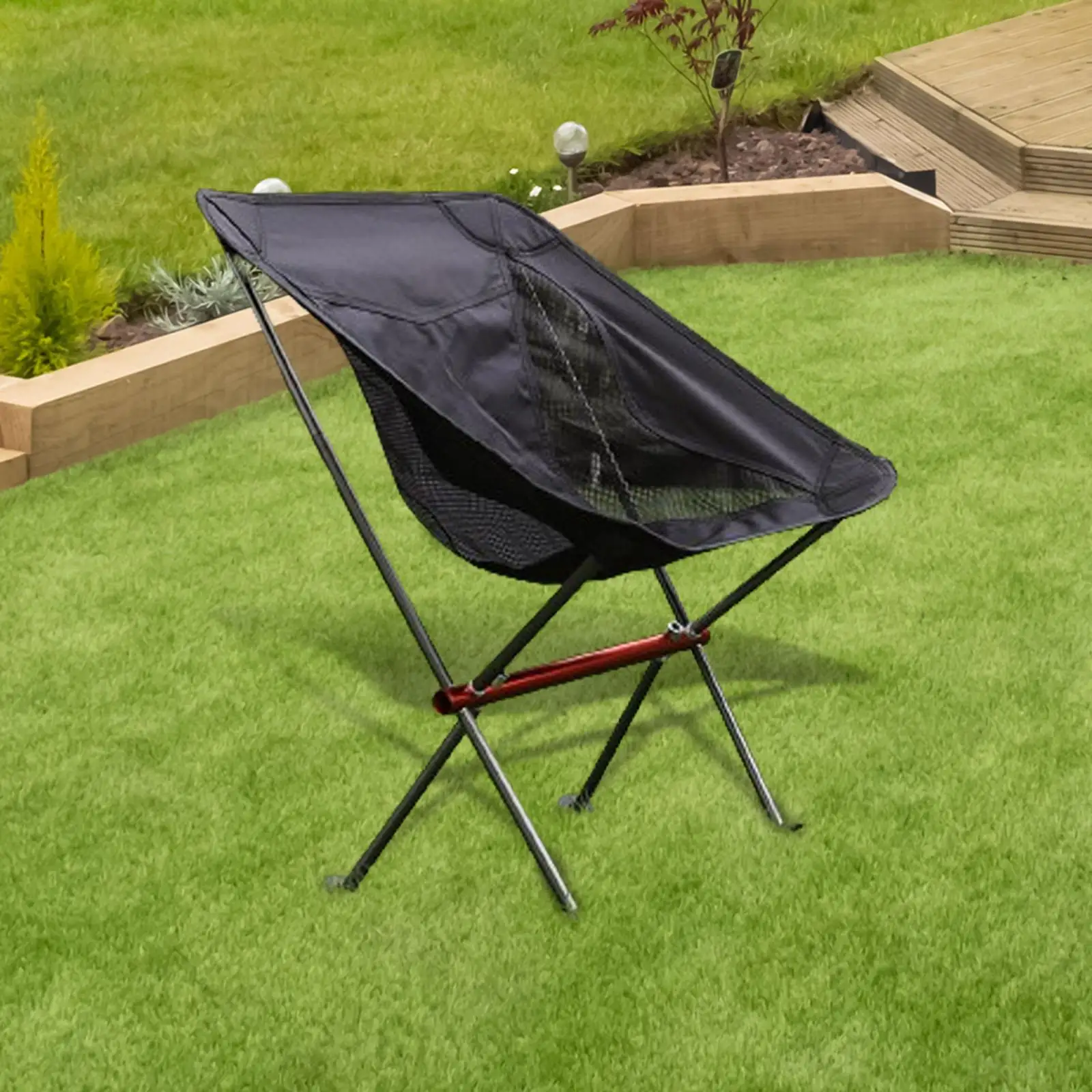 Folding Camping Chair Practical Collapsible with Carrying Bag Portable Folding Chair for Park Picnics Barbecue Yard Garden