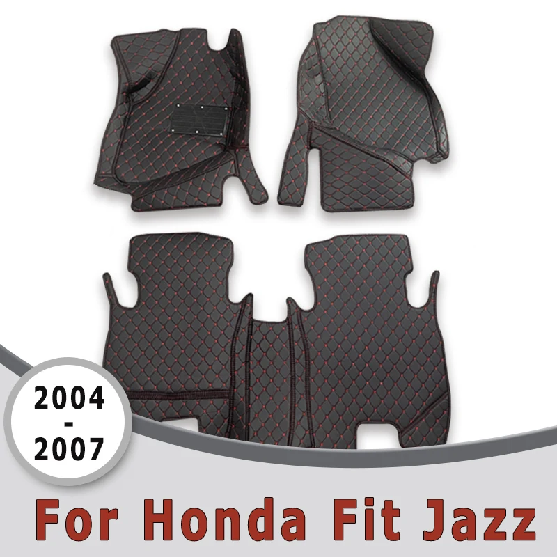 Car Floor Mats For Honda Fit Jazz 2007 2006 2005 2004 Carpets Auto