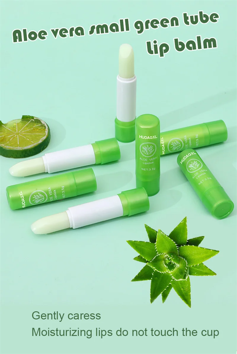 Long Lasting Smooth Aloe Color Changing Lip Balm Aloe Vera Lipstick Moisturizing, hydrating, waterproof and cracking Aloe Vera Lip Balm_voghion.com