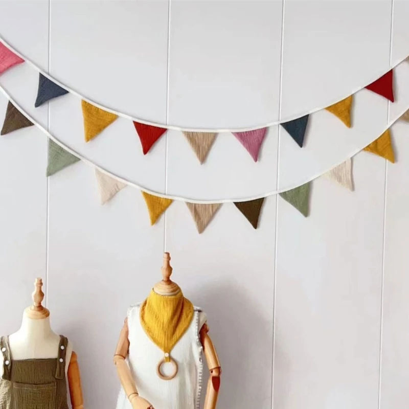 

Bunting Banner Triangle Flag Party Decorations Pennant Garland for Baby Birthday Baby Showers Baby Photograph Props