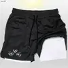Anime Men's Sport Shorts Cool Sportswear Double-Deck Running Shorts Summer 2 In 1 Bottoms Fitness Training Jogging Short Pants 6