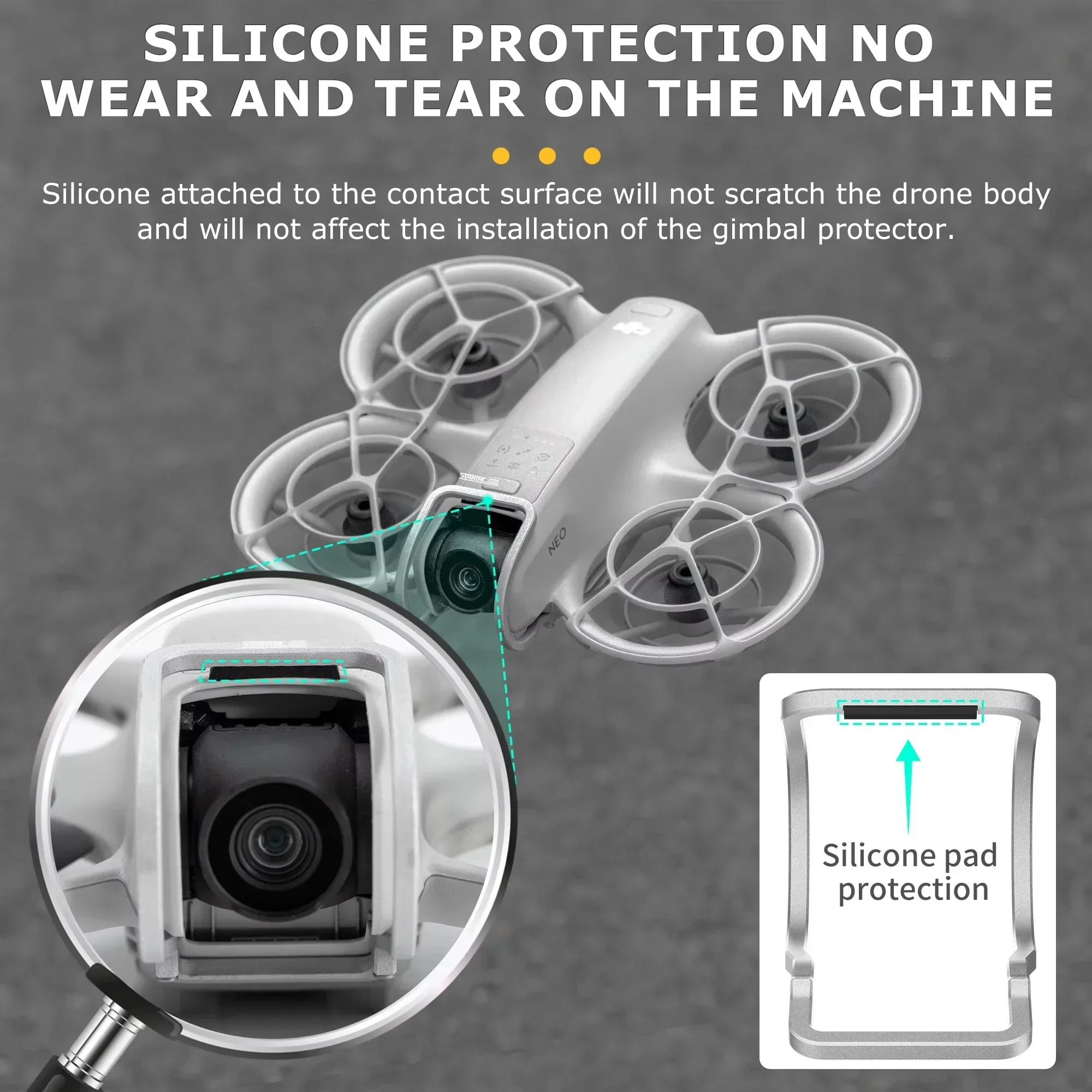 Gimbal Bumper for DJI NEO Metal Crash Shield Anti-Collision Protective Bar Aluminum Alloy Bumper Camera Lens Prop Protector