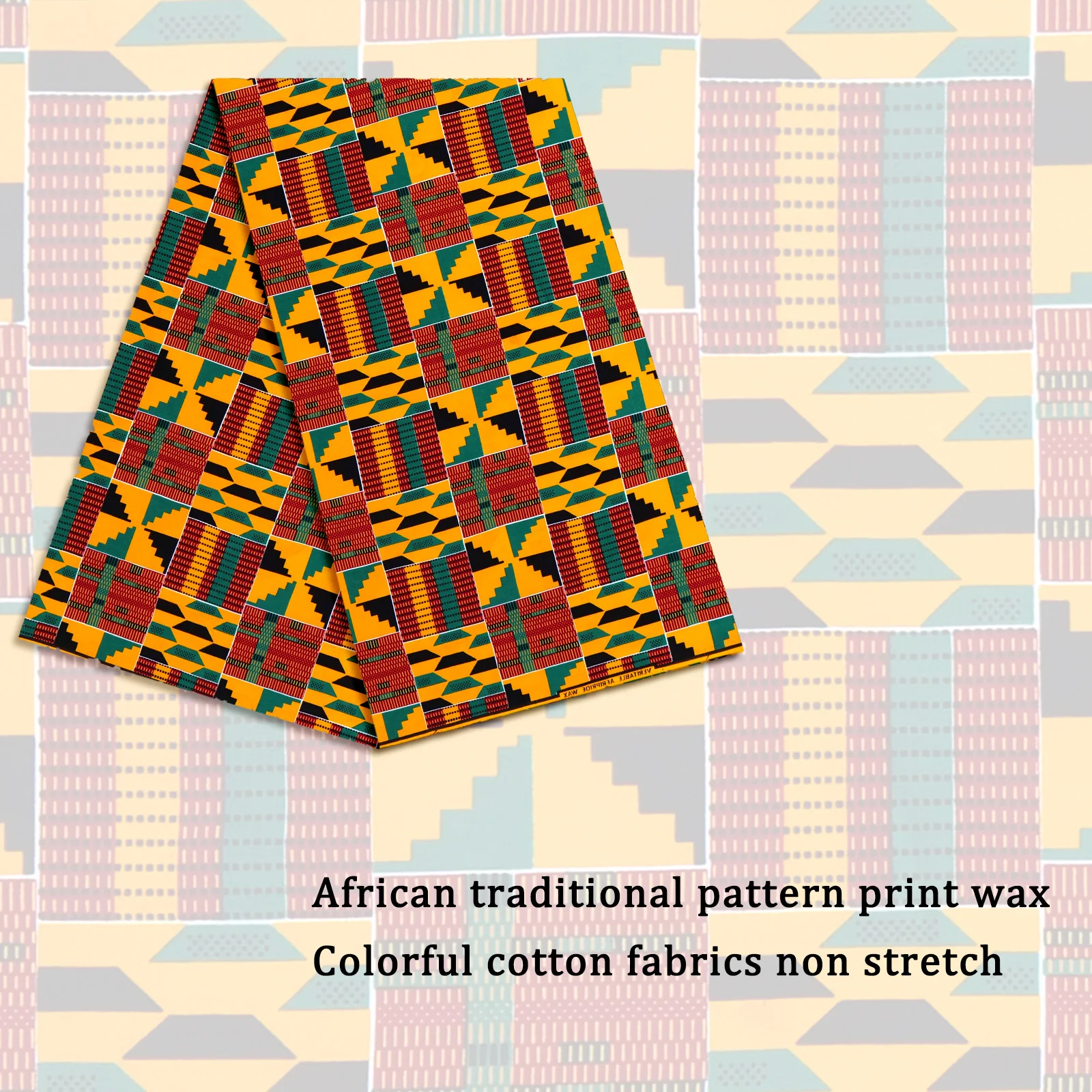Real Wax Ankara African Kente Fabric Wax Printed Fabric Original High Quality Tissue Africa Cotton