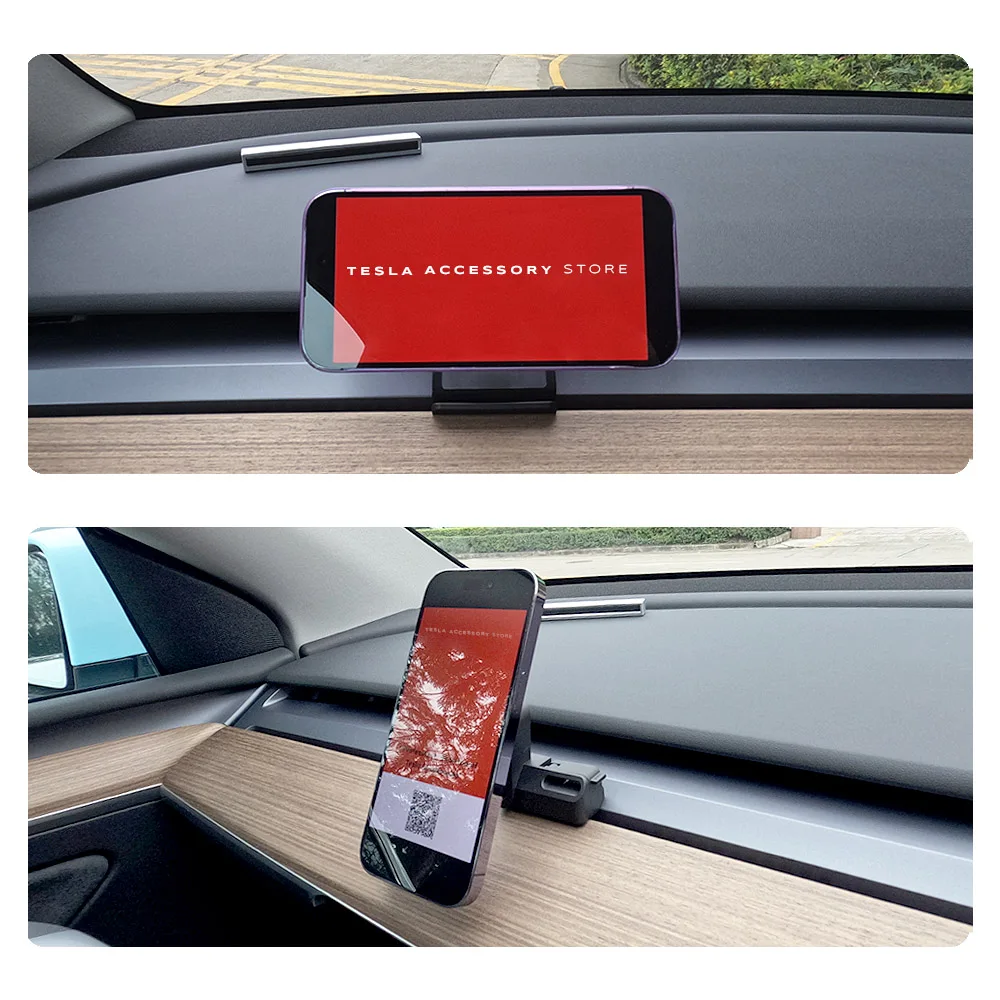 Сильный магнитный держатель для телефона Tesla Model Y Magsafe для iPhone 14 13 12 Pro Max с уникальным дизайном основания для выхода воздуха