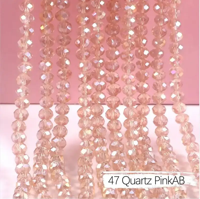 2mm 4mm 6mm 8mm Rondelle Austria Crystal Beads Faceted Glass Beads Loose Spacer Beads for DIY Bracelet Garment Making - Image 40