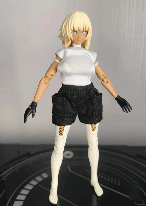 

[Только шорты] 1/12 черные шорты солдатика модель для 6 дюймов azone12 figma shf 30ms Женская (без фигуры)