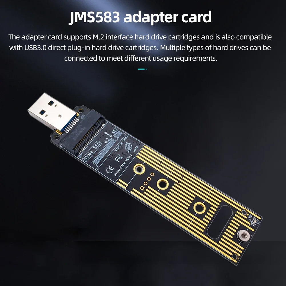 NVMe SSD To USB USB A Adapter 10gbps NVMe To USB Card