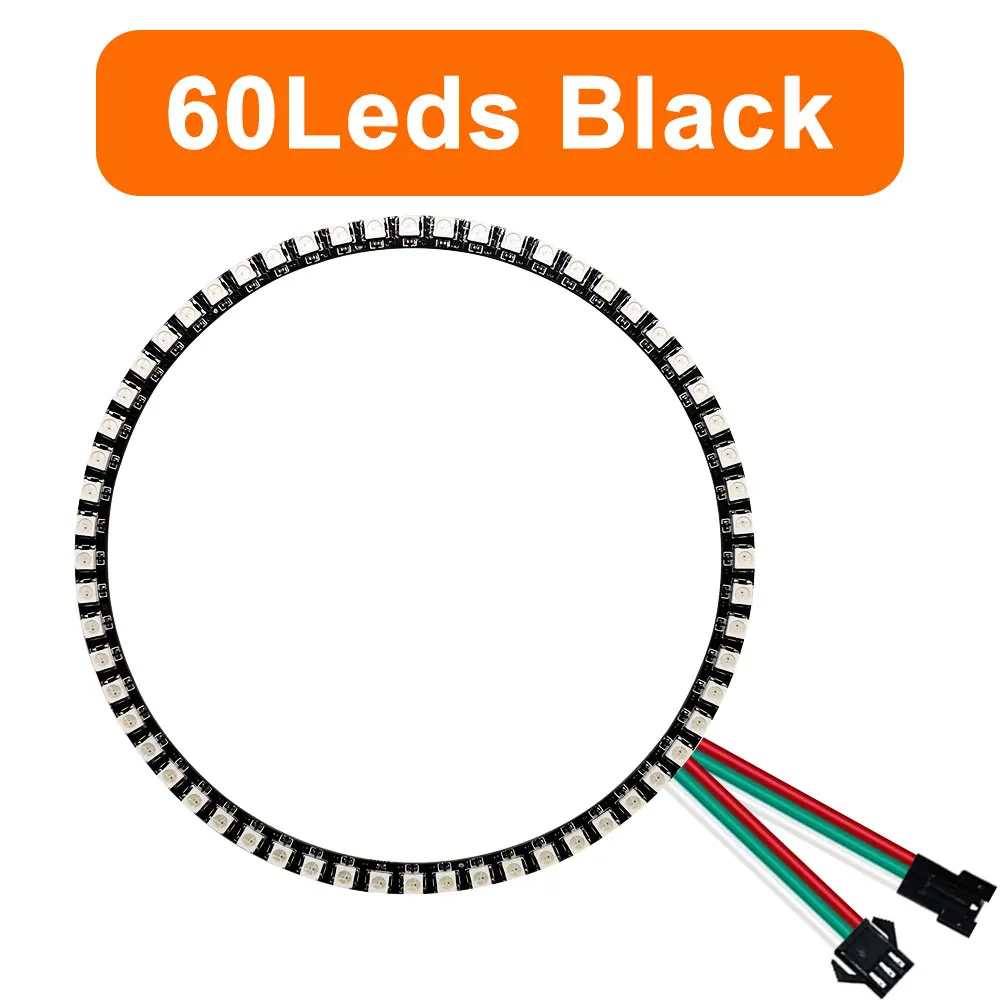 Colorful RGB LED Circle with Individually Addressable Pixels - DIY Round Pixel Ring