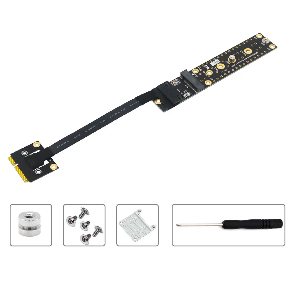 

Плата расширения Mini PCIe Male к Key M Female адаптер Mini PCI-E к NVME NGFF M.2 Key M Riser преобразователь для PCI-E Tester Extender