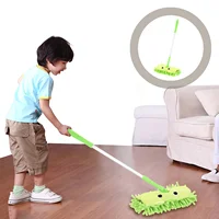 Toy Mop Mini Kids Children Plaything Toddler Clean Pretend Plastic Baby 1