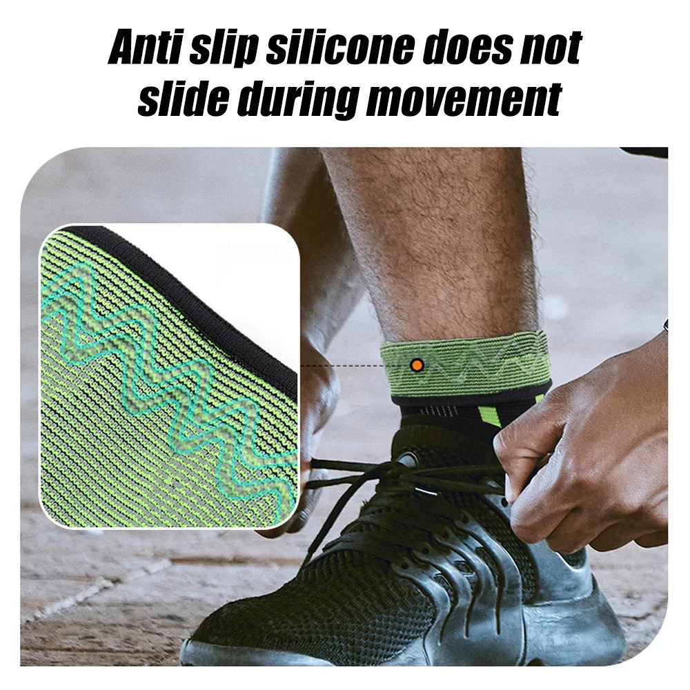 1Pcs Achilles Tendon Support Brace Plantar Fasciitis Sock Ankle Compression Sleeve For Running Tendonitis and Flat Feet Relief ankle support compression socks ankle straps fitness ankle straps ankle support brace