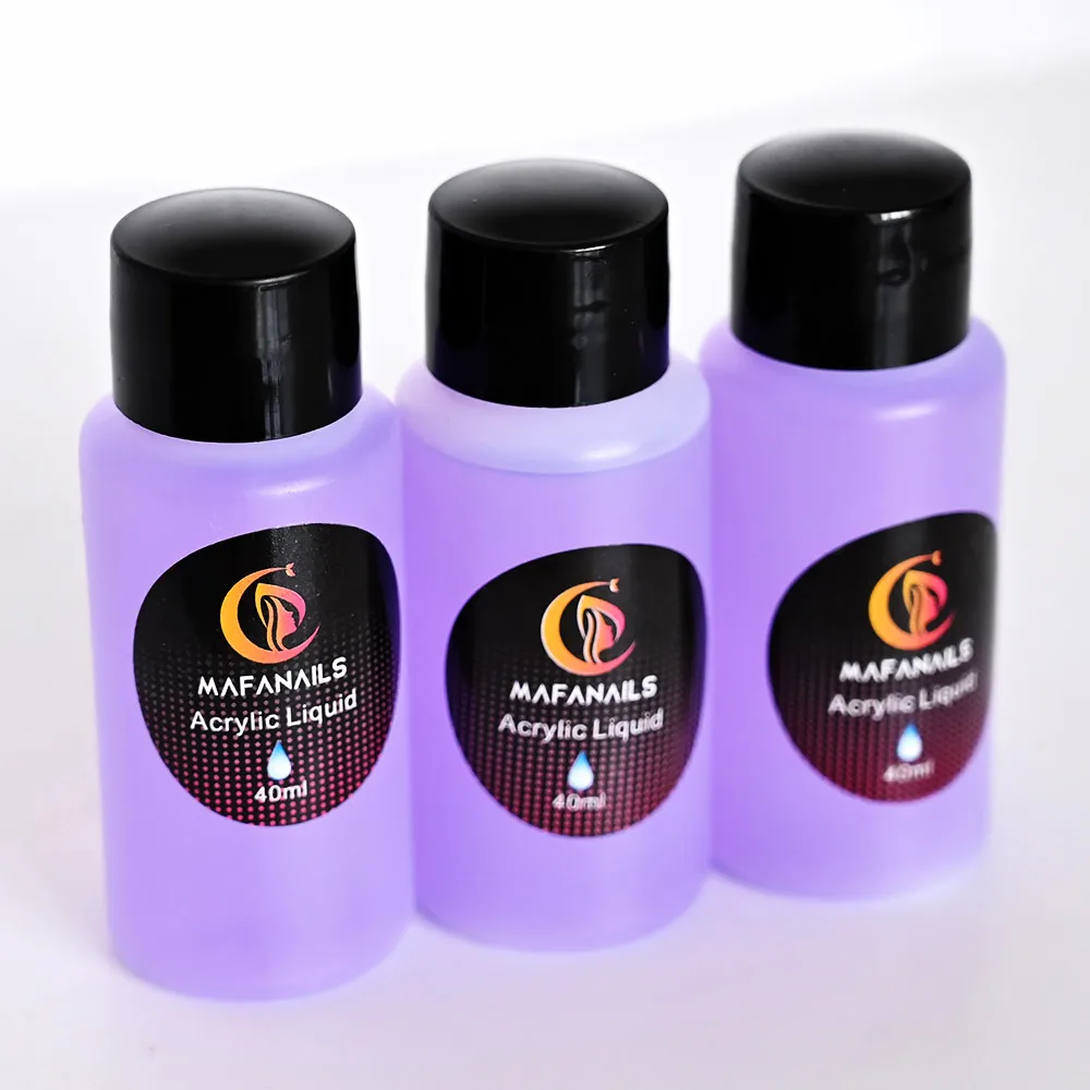 EMA Acrylic Liquid Monomer 40ML*2pcs With Brushes For Acrylic Powder Nails Carving/Extension/Dipping Crystal Liquid Brush Tool nail acrylic liquid