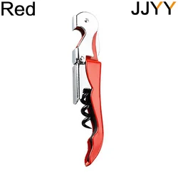 Compact Outdoor Stainless Steel Corkscrew and Wine Bottle Opener (Seahorse Red)